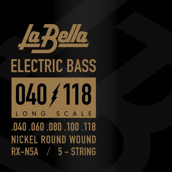 La Bella RX Nickel-Plated | Muta di corde per basso 5 corde
