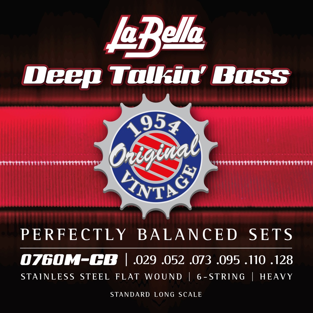 La Bella Stainless Steel Flat Wound | Muta di corde lisce per basso 6 corde