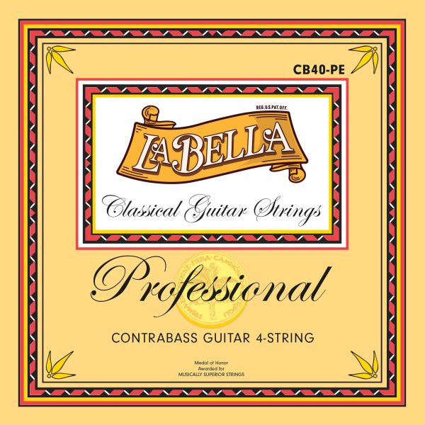 La Bella Professional | Muta di corde per chitarra classica contrabasso 4 corde (75 cm)