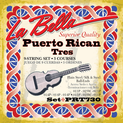[PRT730] La Bella PRT730 | Muta di corde per tres puertoricano