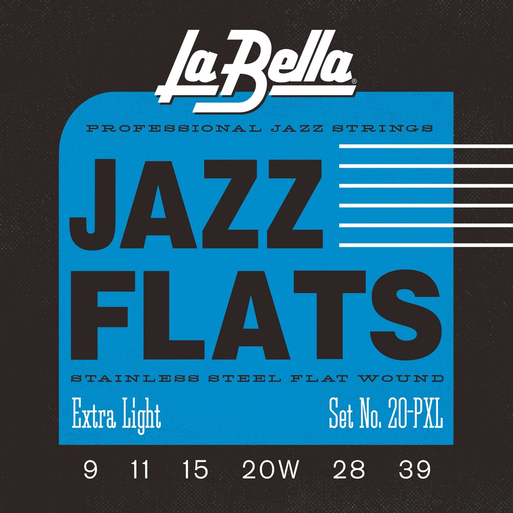 La Bella Jazz Flats | Muta di corde lisce per chitarra jazz