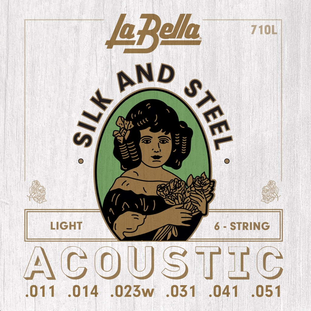 La Bella Silk & Steel | Muta di corde per chitarra acustica