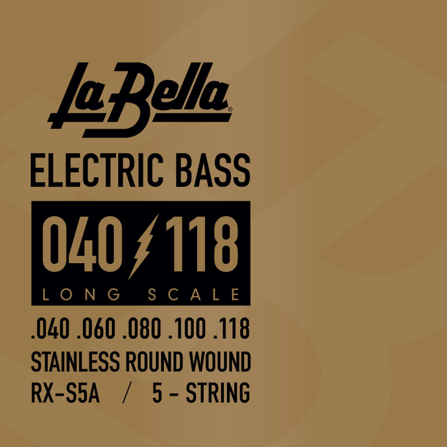 La Bella RX Stainless Steel | Muta di corde per basso 5 corde