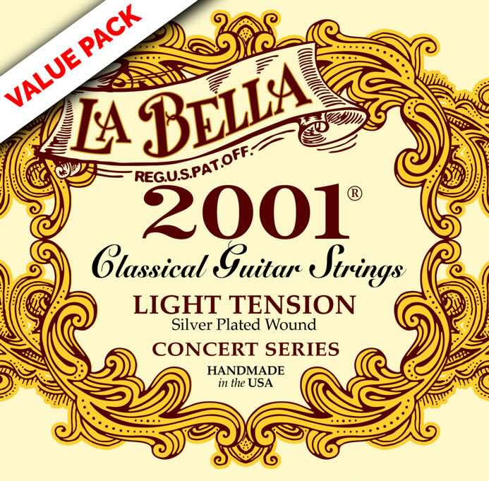 La Bella 2001 Value Pack | 10x Muta di corde per chitarra classica