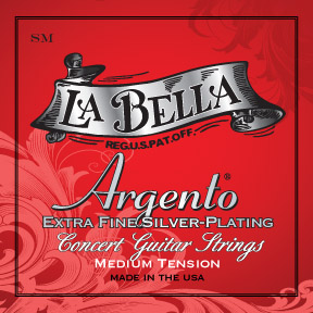 La Bella Argento Extra Fine Silver Plating | Muta di corde per chitarra classica