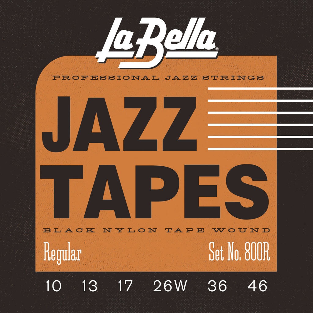 La Bella Jazz Tapes Black | Muta di corde per chitarra elettrica