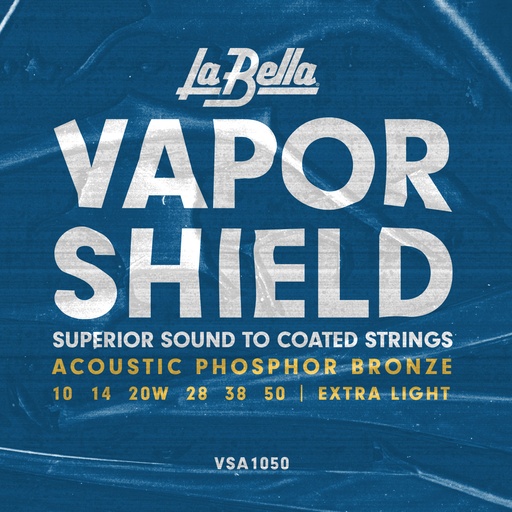 [VSA1050] La Bella Vapor Shield | Muta di corde per chitarra acustica (010-014-020w-028-038-050)