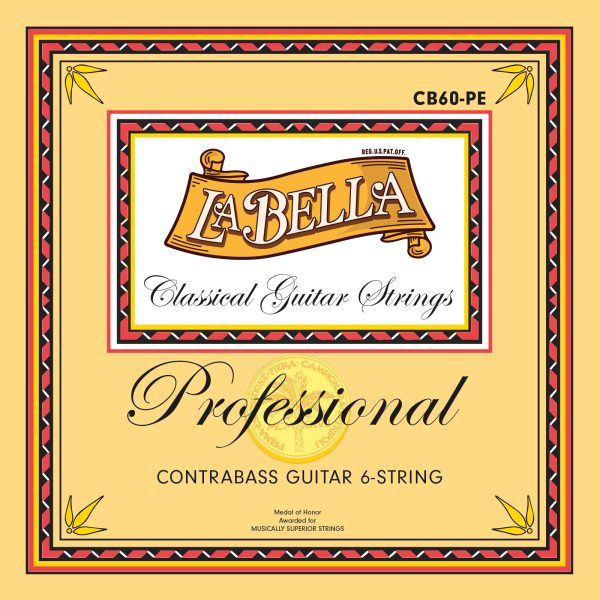 La Bella Professional | Muta di corde per chitarra classica contrabasso 4 corde (75 cm)