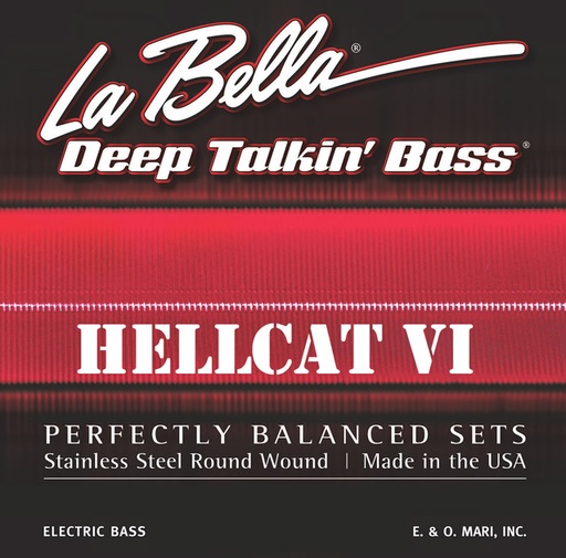 [HC6-N] La Bella Deep Talkin' Bass | Muta di corde per chitarra Schecter® Hellcat VI (Nickel-Plated Round Wound)