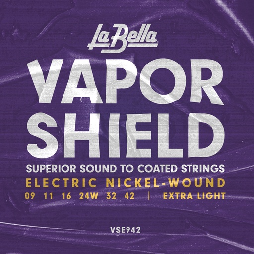 [VSE942-BORSA] La Bella Vapor Shield | Muta di corde per chitarra elettrica - packaging borsa (009-011-016-024W-032-042)