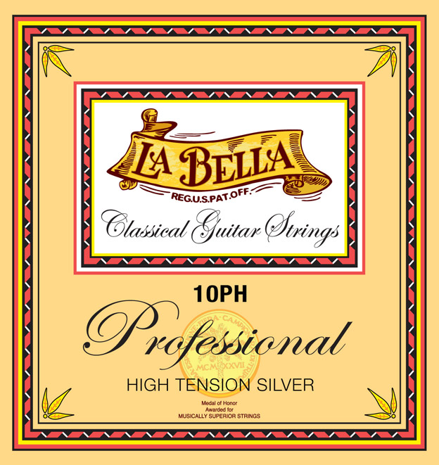 La Bella Professional 10PH | Muta di corde per chitarra classica, tensione alta