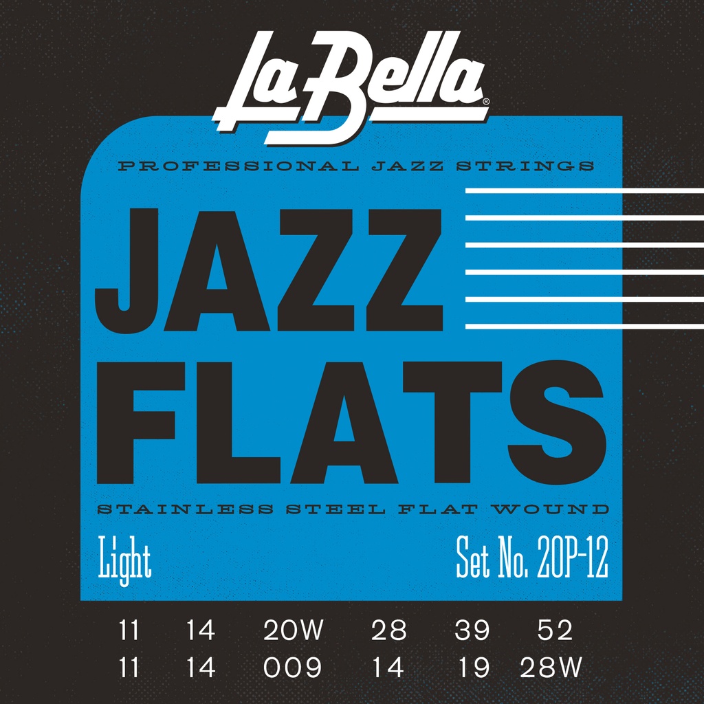 La Bella 20P-12 | Muta di corde per chitarra elettrica 12 corde, 011-052