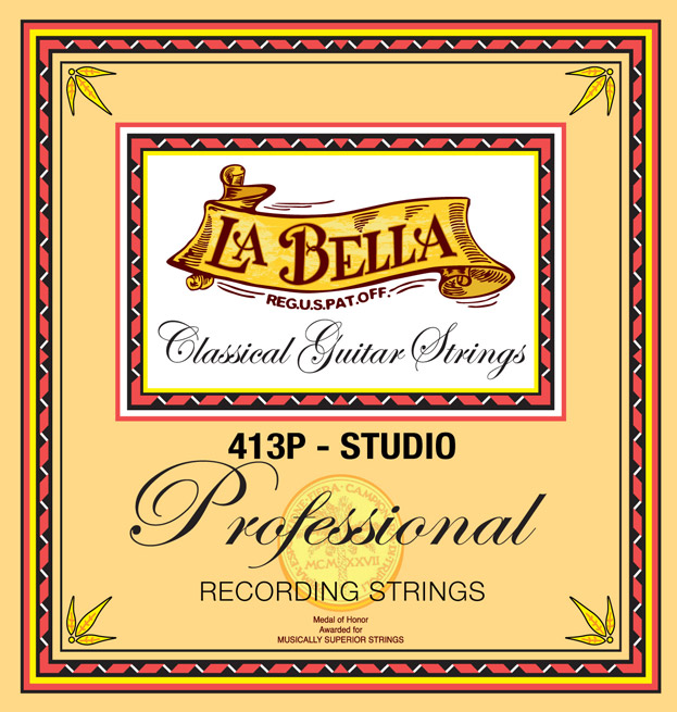 La Bella Professional 413P | Muta di corde per chitarra classica, tensione media