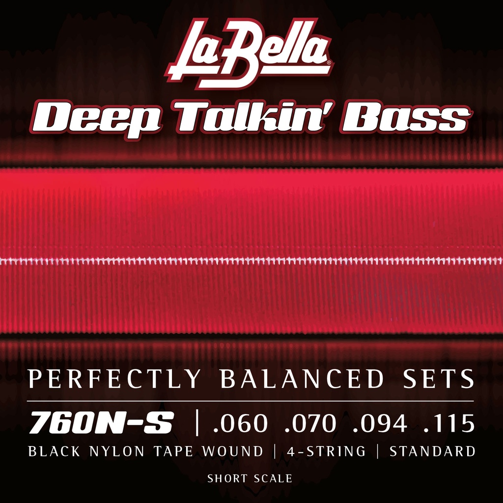 La Bella 760N-S | Muta di corde lisce per basso 4 corde, scala corta
