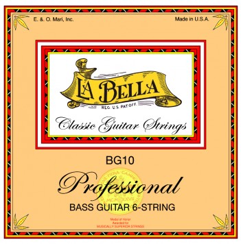 La Bella BG10 | Muta di corde per chitarra classica contrabasso (70 cm)