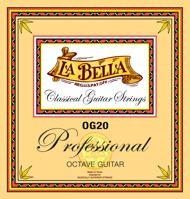 La Bella OG20 | Muta di corde per chitarra classica ottava (43 cm)
