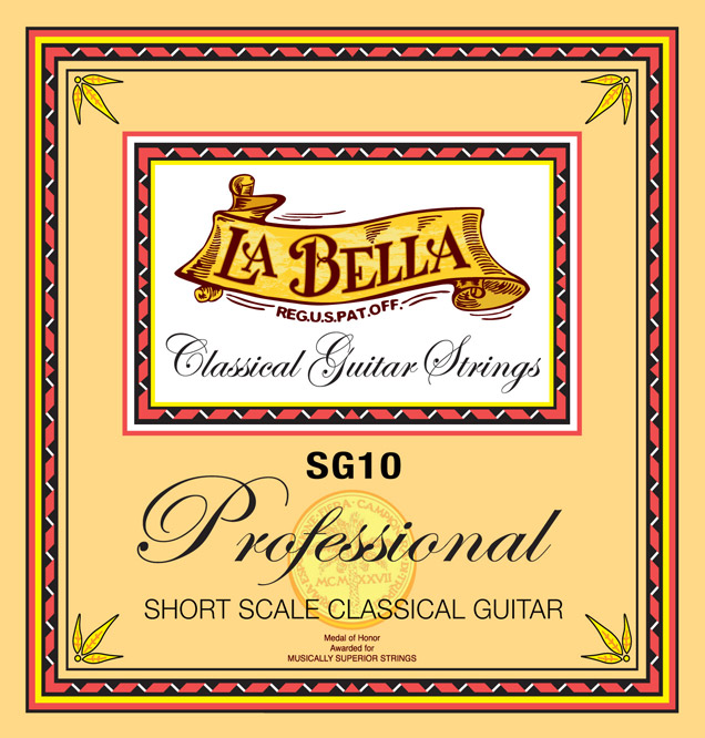 La Bella SG10 | Muta di corde per chitarra classica a scala corta (53 cm)