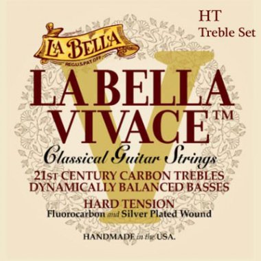 La Bella VIV-HT | Set di cantini per chitarra classica Vivace, tensione alta