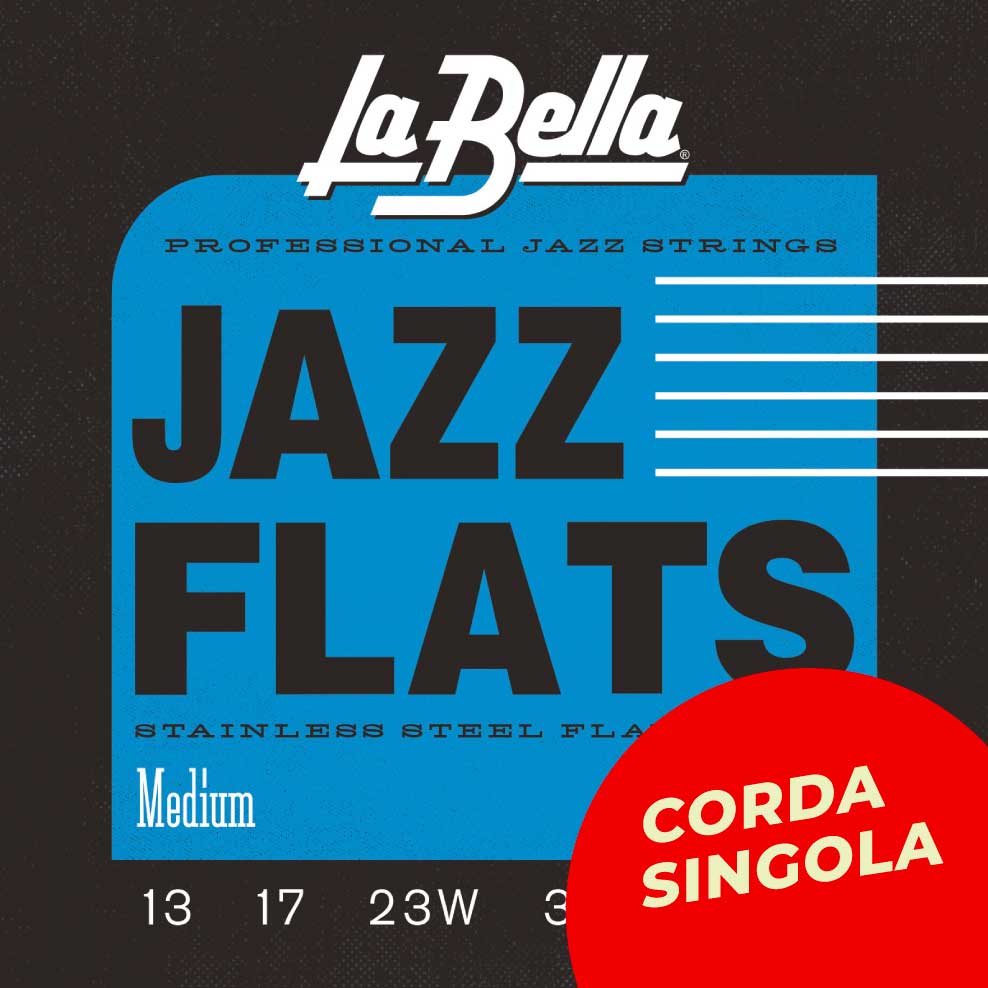 Corda singola La Bella per chitarra elettrica, modello 20PM Jazz Flats