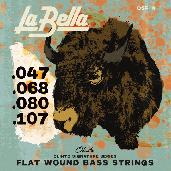 La Bella Olinto Signature Flats OSF-4 | Muta di corde lisce per basso 4 corde