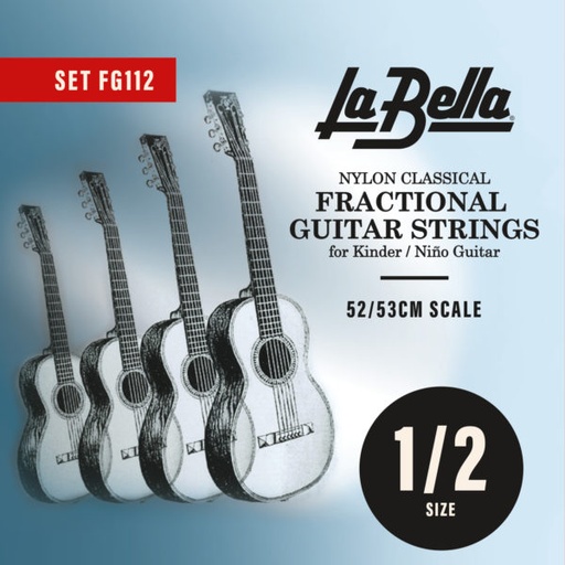 La Bella Fractional | Muta di corde per chitarra classica per bambino