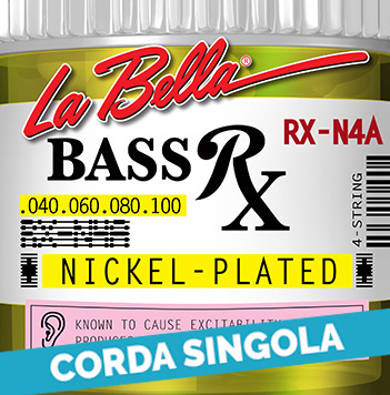 La Bella RX Nickel-Plated | Corda singola per basso elettrico
