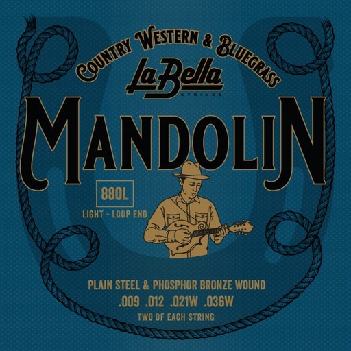 La Bella Mandolin | Muta di corde per mandolino soprano, phosphor bronze