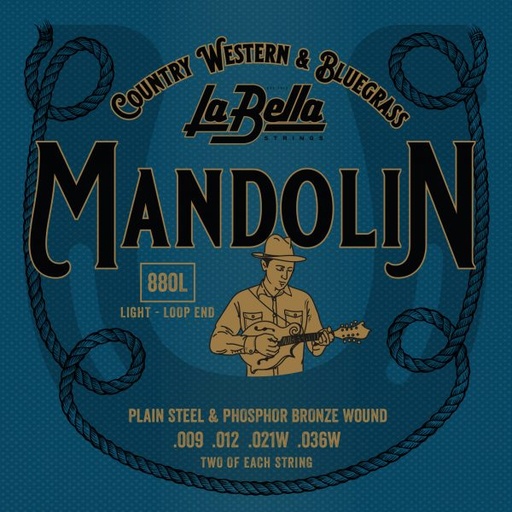 La Bella Mandolin 880 | Muta di corde per mandolino soprano, phosphor bronze