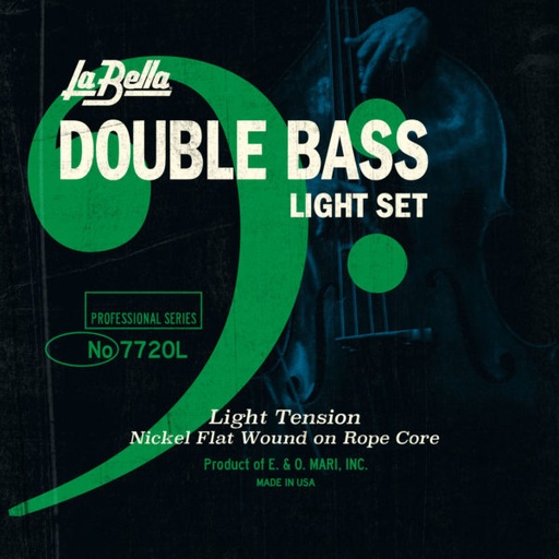 La Bella Double Bass Nickel Flat | Muta di corde per contrabbasso