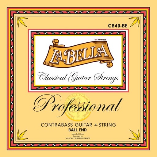 La Bella Professional | Muta di corde per chitarra classica contrabasso 4 corde (75 cm)