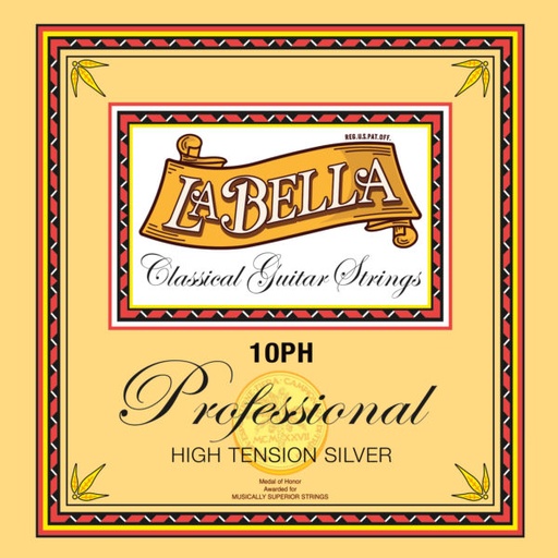 [10PH] La Bella Professional 10PH | Muta di corde per chitarra classica, tensione alta
