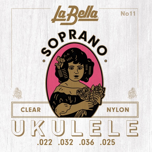 [11] La Bella 11 | Muta di corde per ukulele soprano, 022-025