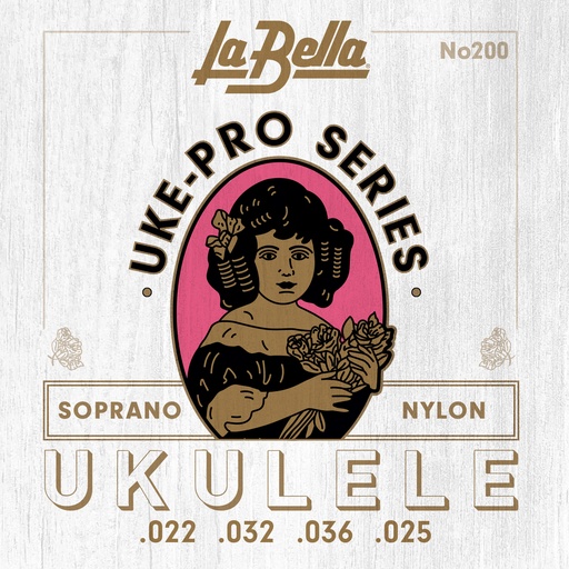 [200] La Bella 200 | Muta di corde per ukulele soprano, 022-025