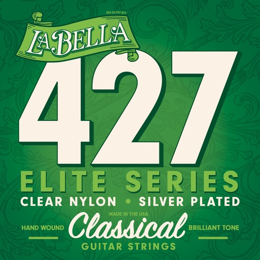 [427] La Bella Elite 427 | Muta di corde per chitarra classica, tensione media
