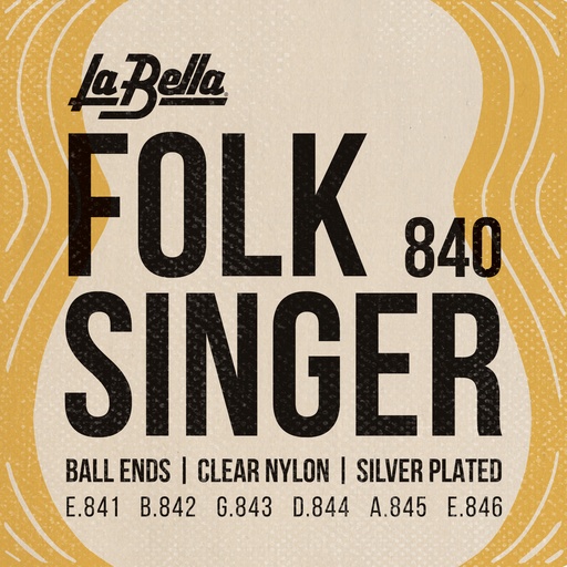 [840] La Bella 840 | Muta di corde per chitarra classica, tensione media
