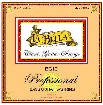 [BG10] La Bella BG10 | Muta di corde per chitarra classica contrabasso (70 cm)