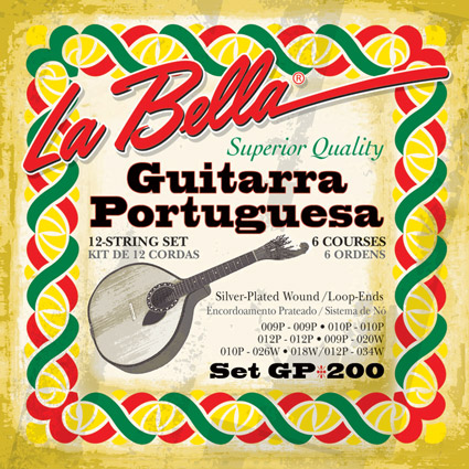 [GP200] La Bella GP200 | Muta di corde per guitarra portuguesa