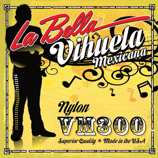 [VM300] La Bella VM300 | Muta di corde per vihuela messicana