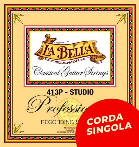 Corda singola La Bella per chitarra classica, modello 413P Professional