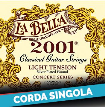 Corda singola La Bella per chitarra classica, modello 2001LIGHT
