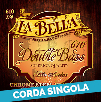 Corda singola La Bella per contrabbasso, modello 610 Double Bass