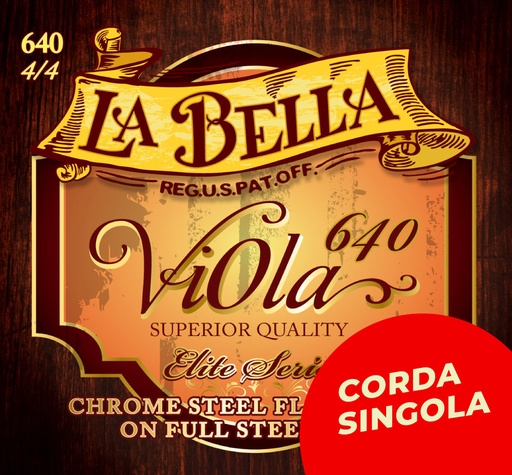 Corda singola La Bella per viola, modello 640 Orchestral