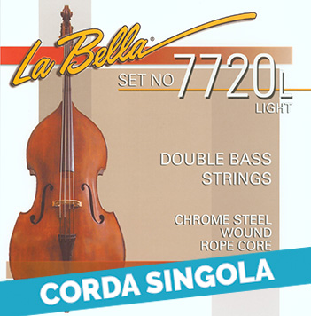 Corda singola La Bella per contrabbasso, modello 7720SB Double Bass