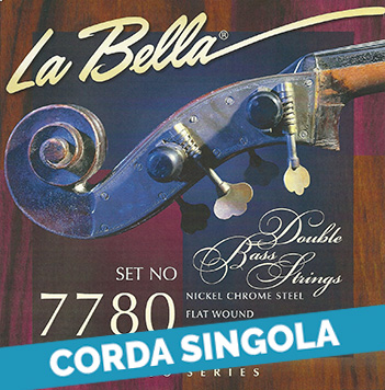Corda singola La Bella per contrabbasso, modello 7780 Double Bass