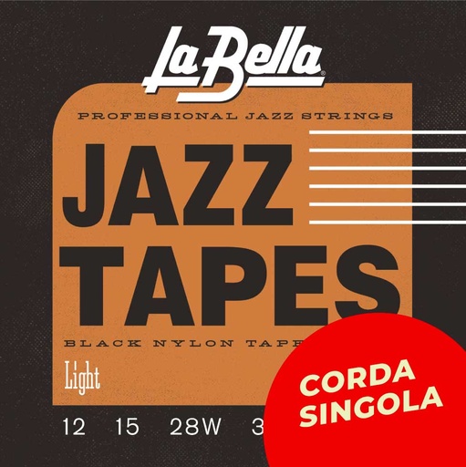 Corda singola La Bella per chitarra elettrica, modello 800L Jazz Tapes