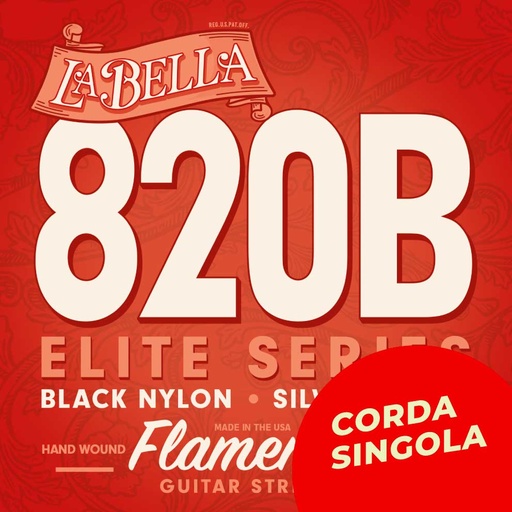 Corda singola La Bella per chitarra classica, modello 820B Elite
