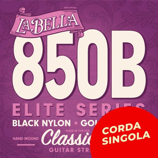 Corda singola La Bella per chitarra classica, modello 850B Elite