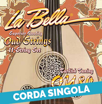 Corda singola La Bella per oud arabo, modello OU80A-B Eastern Folk