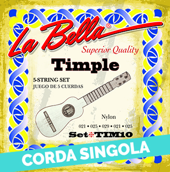 Corda singola La Bella per Timple, modello TIM10 Latin Folk