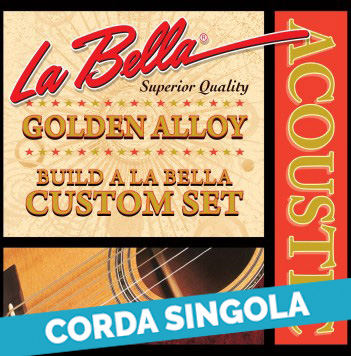 Corda singola La Bella per chitarra acustica, Criterion Golden Alloy